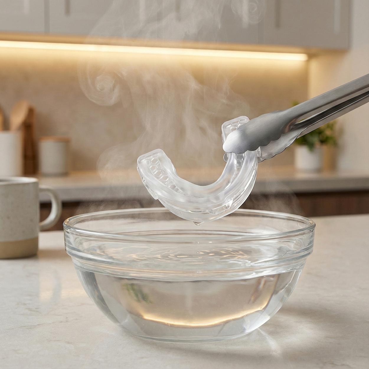 Sleep Silent being molded in hot water